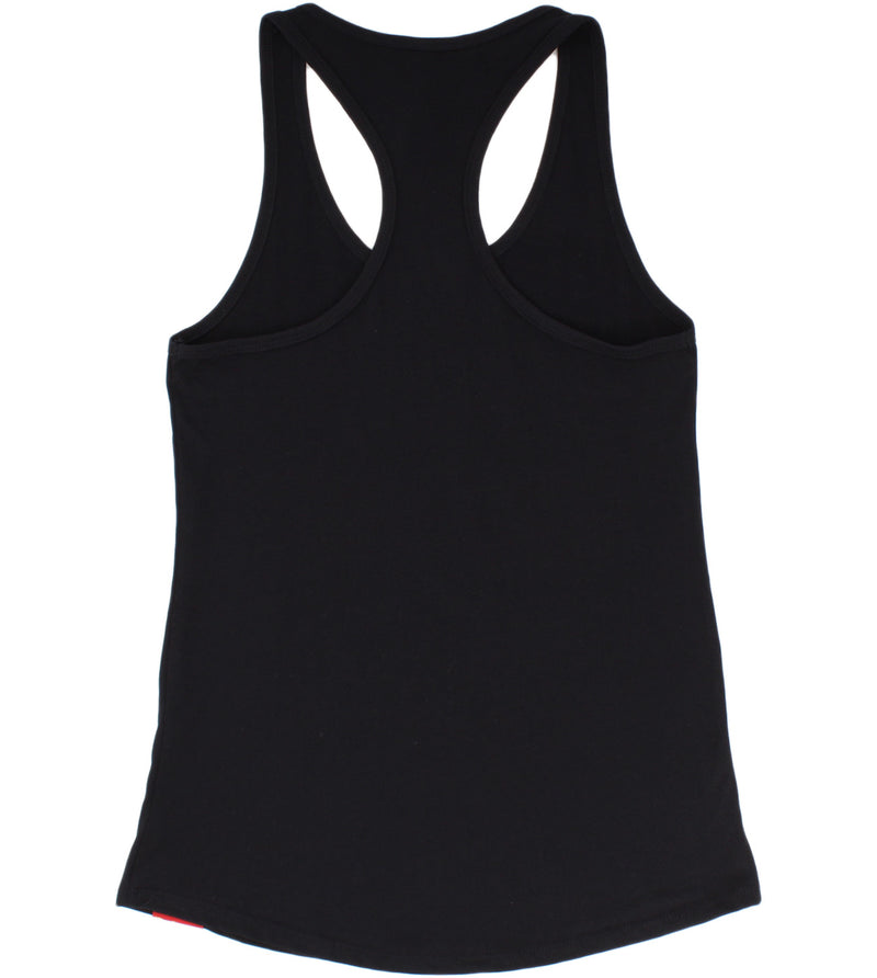 Jungle Jam Women's Racerback Tank Top Shirt - Black