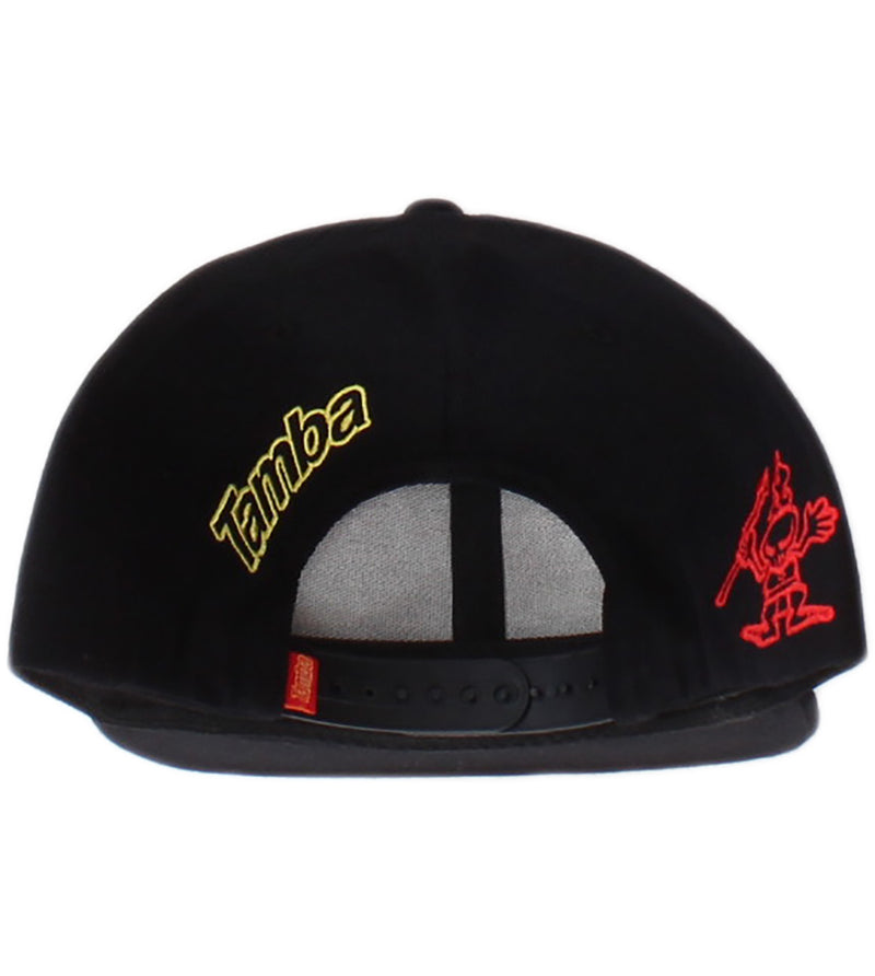Tamba Gradient 3D Snapback Hat - Black/Red/Yellow