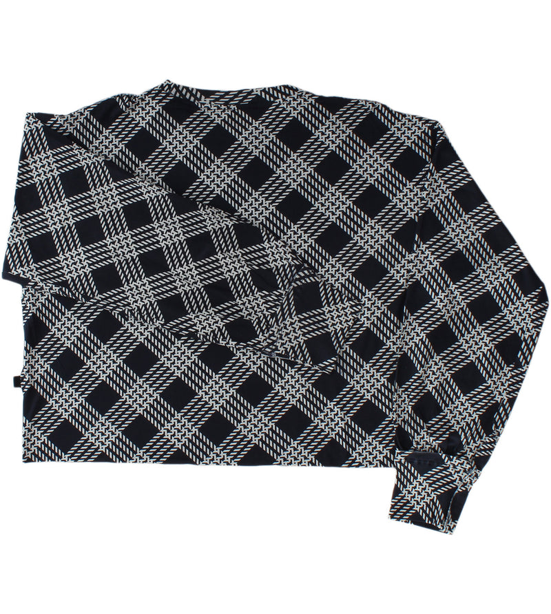 Palakalolo Women's Long Sleeve Cropped Shirt - Navy