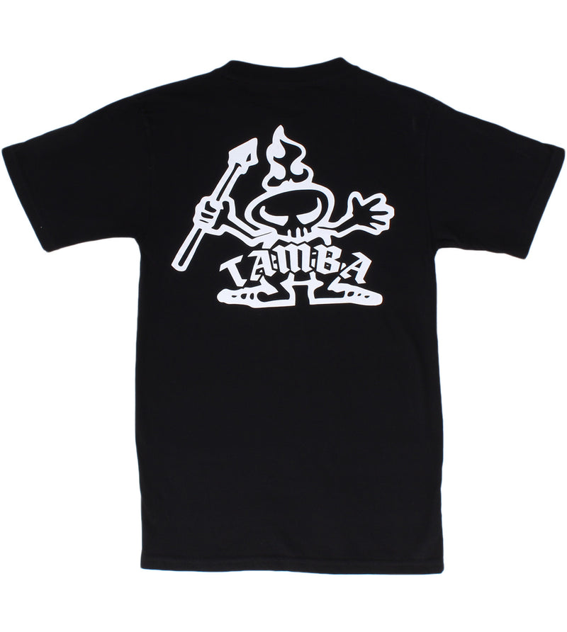 Old Skool Warrior Short Sleeve Shirt - Black/White