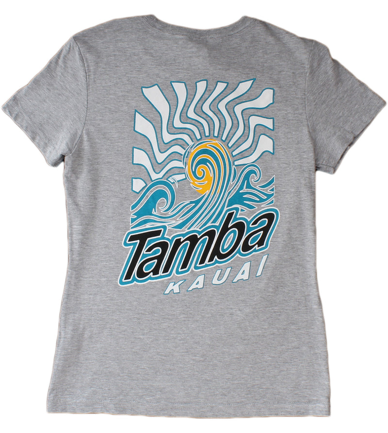 Planet Surf Women's Short Sleeve Shirt - Sports Grey