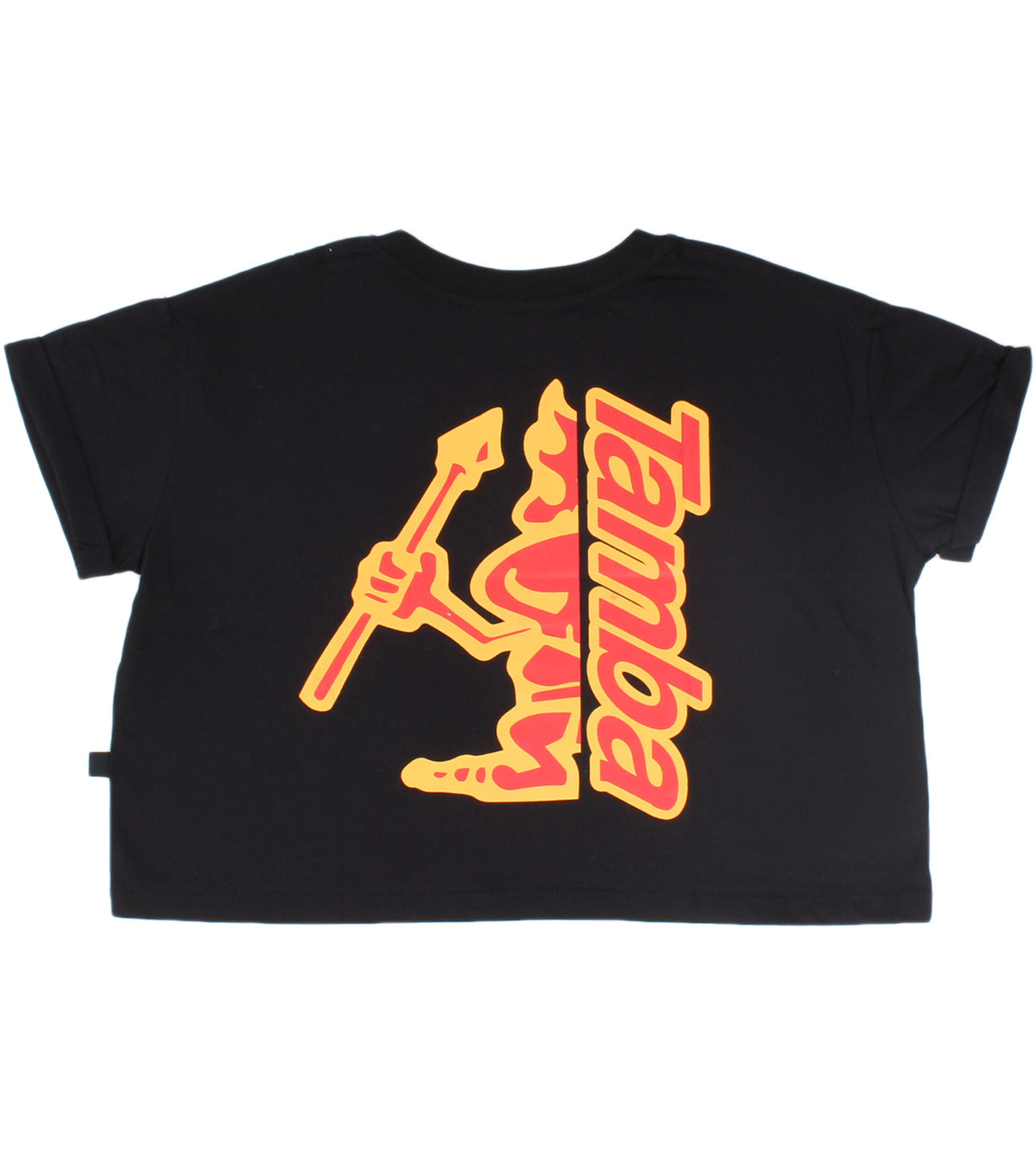 Junction Womens Short Sleeve Crop Shirt - Black
