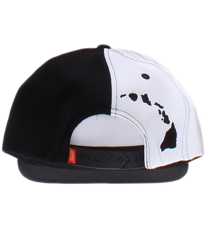 Tamba Surf Co Kaua'i 50-50 Snapback Hat - Black/White