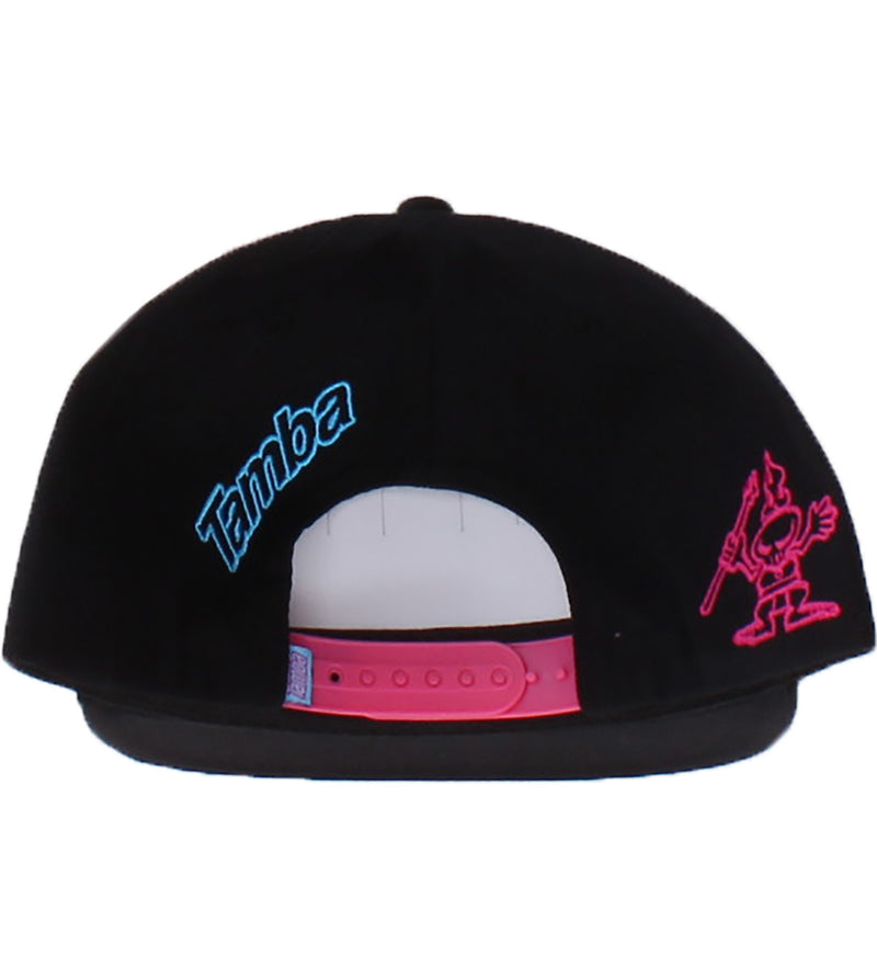 Tamba Gradient 3D Snapback Hat - Black/Pink/Blue
