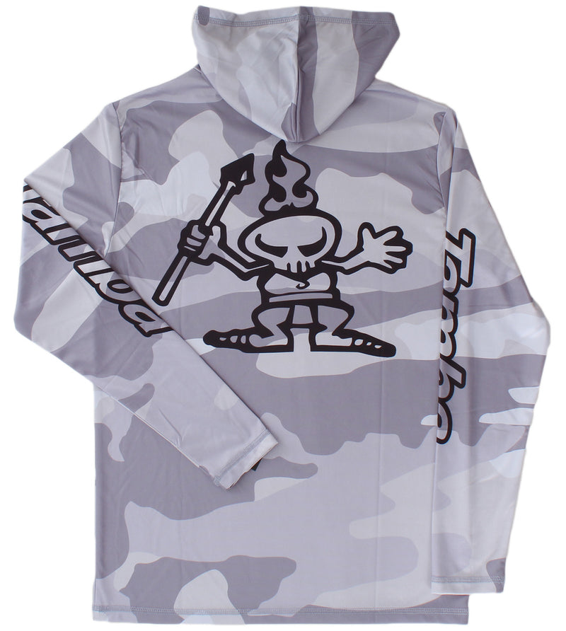 Classic Tamba UV Long Sleeve Hooded Shirt - Cloud Camo