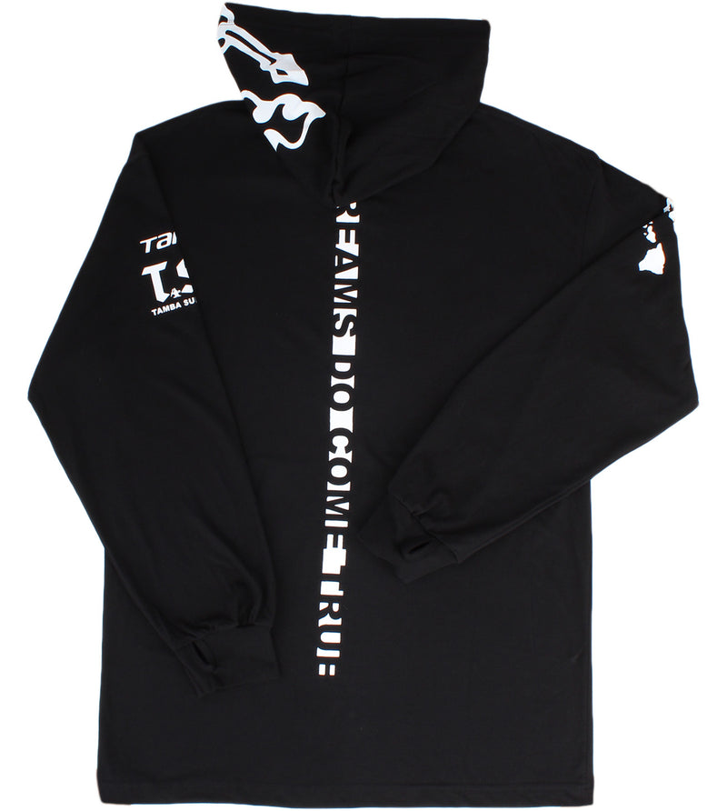 Street Legal Long Sleeve Hooded Shirt - Black