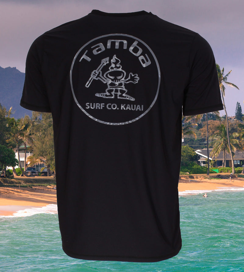 Stamp UV Short Sleeve Shirt - Black