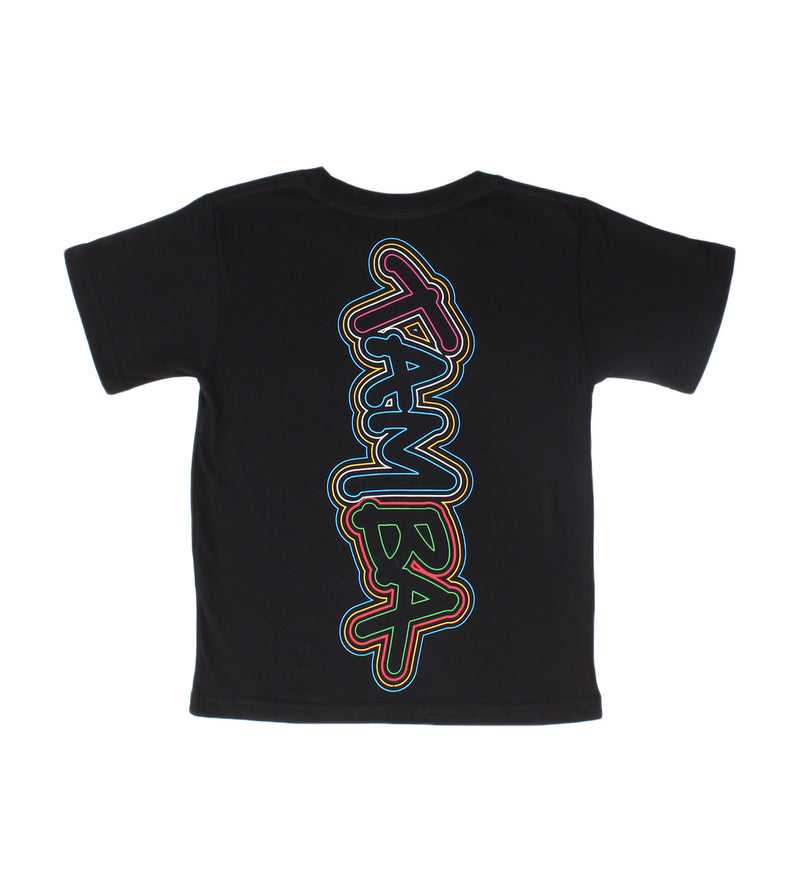Stuzzy Neon YOUTH BOYS Short Sleeve Shirt - Black