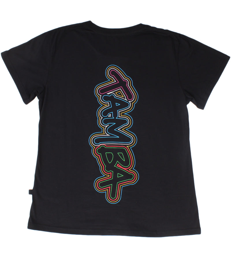 Stuzzy Neon Women's Short Sleeve Shirt - Black