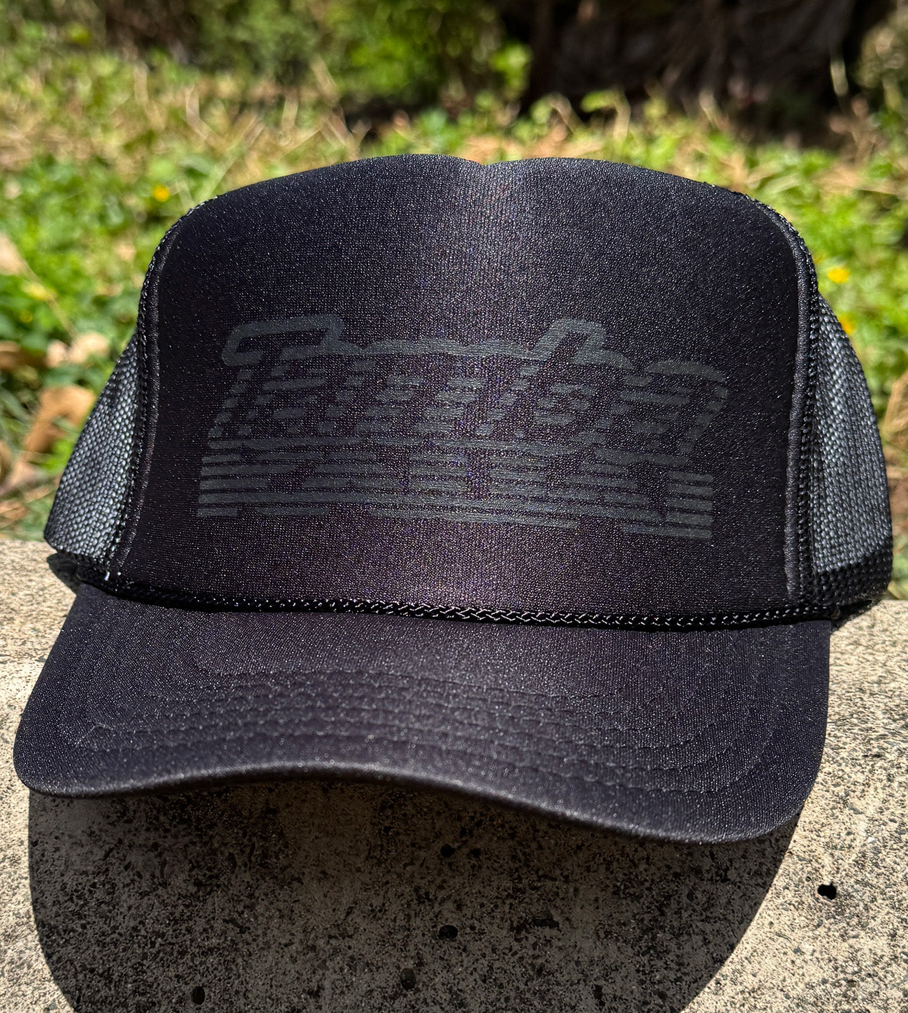 Tamba Rising Trucker Hat - Black/Black