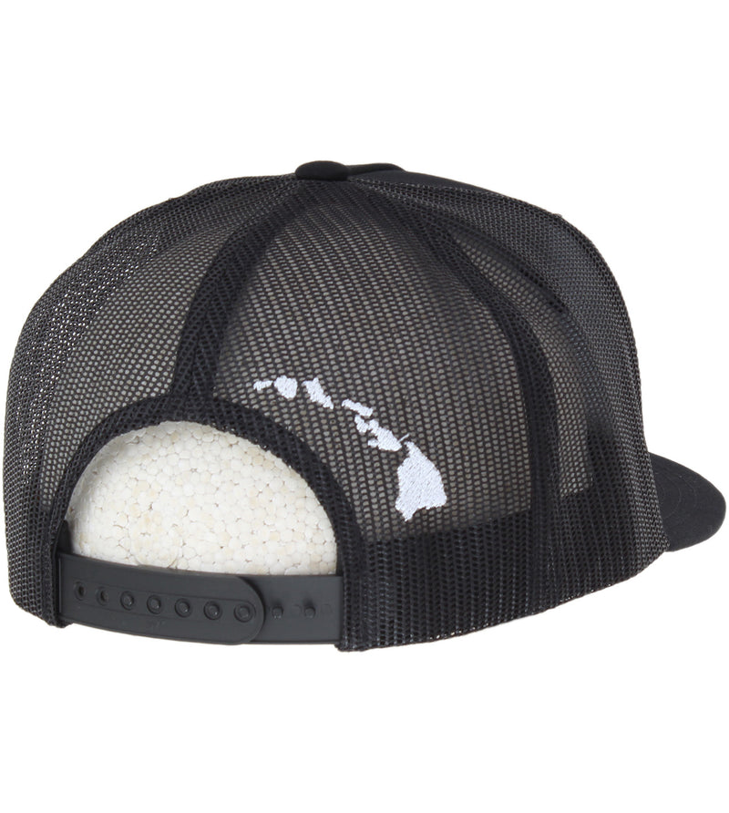 Classic Surf Co 3D Mesh Snapback Hat - Black/Black
