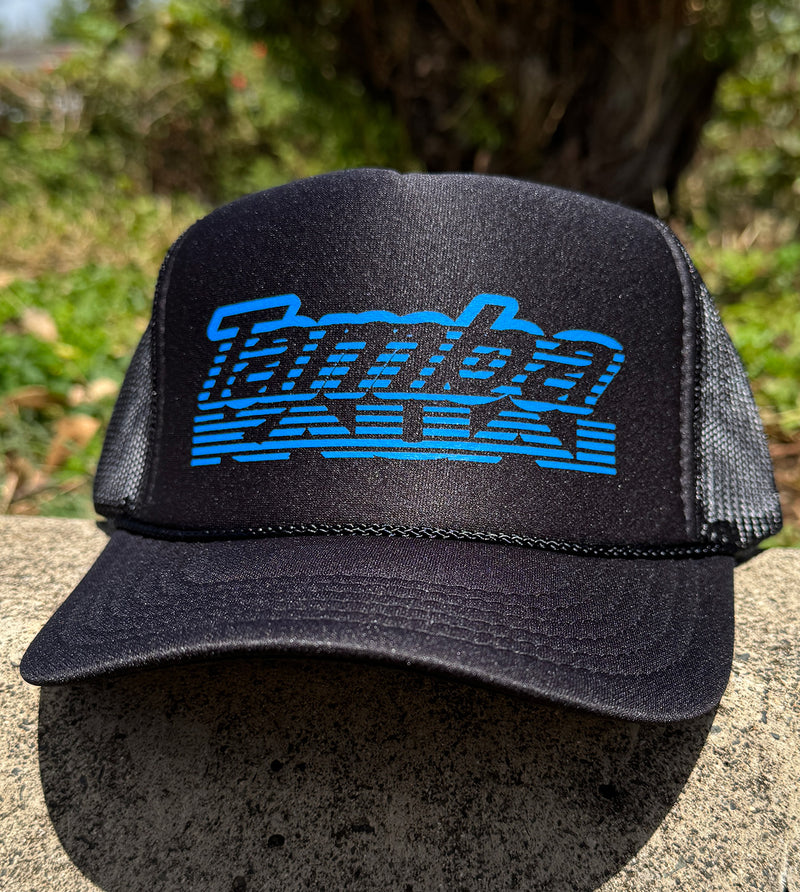 Tamba Rising Trucker Hat - Black/Blue