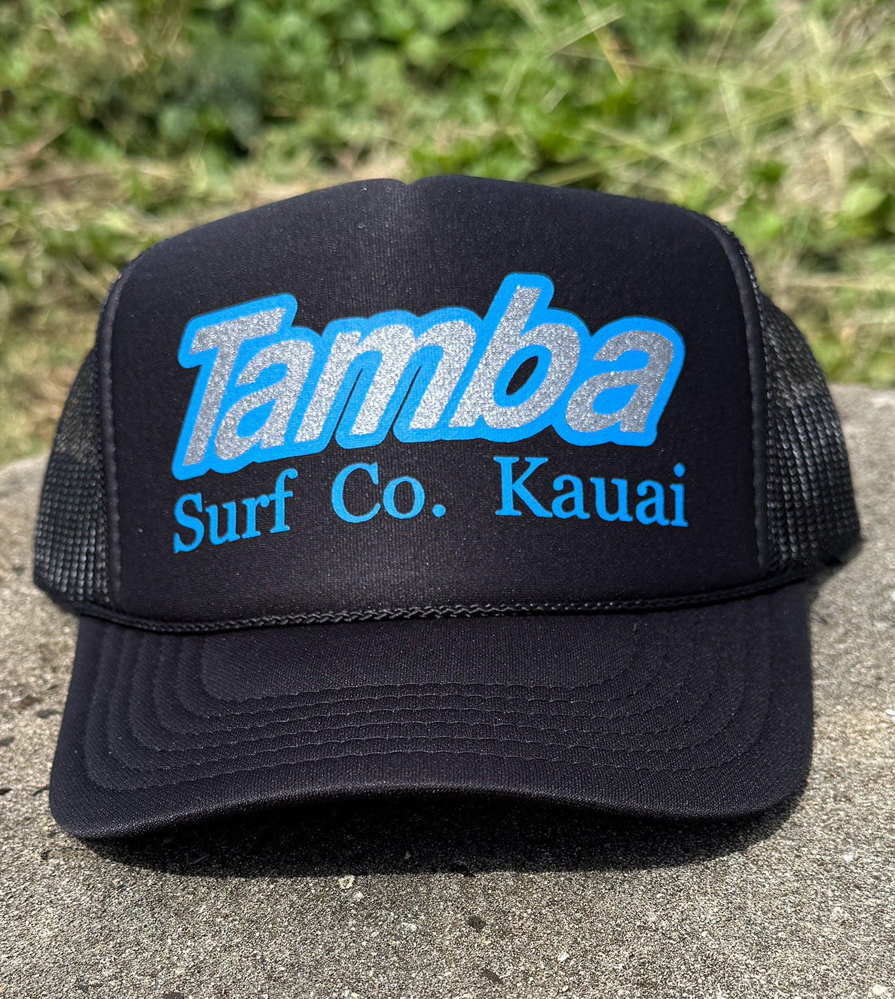 Surf Co Trucker Hat - Black/Blue/Silver