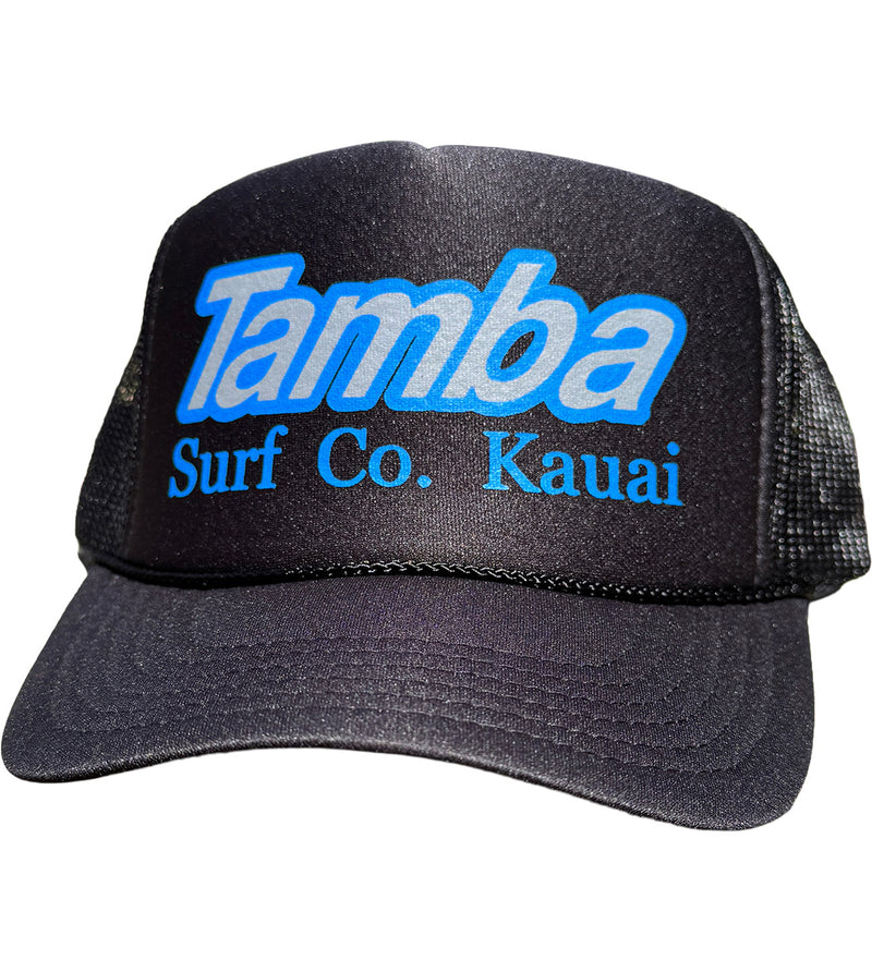 Surf Co Trucker Hat - Black/Blue/Silver