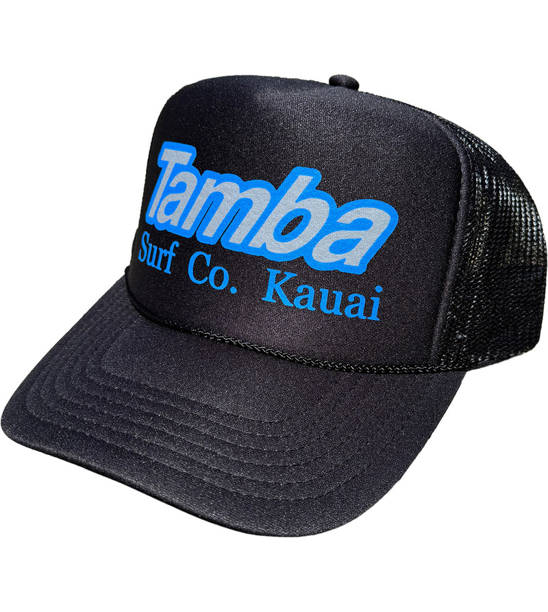 Surf Co Trucker Hat - Black/Blue/Silver