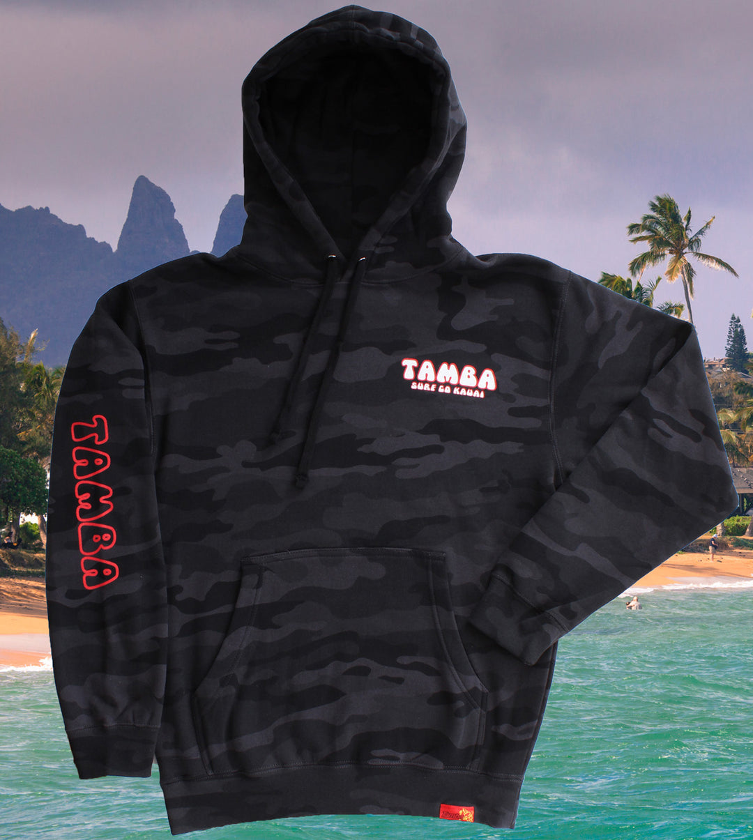 Warrior Tusk Pullover Hoodie - Black Camo