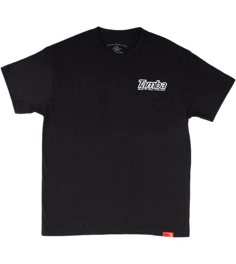 Palm Lines Short Sleeve Shirt - Black