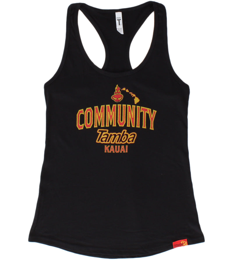 Community Women's Racerback Tank Top Shirt - Black