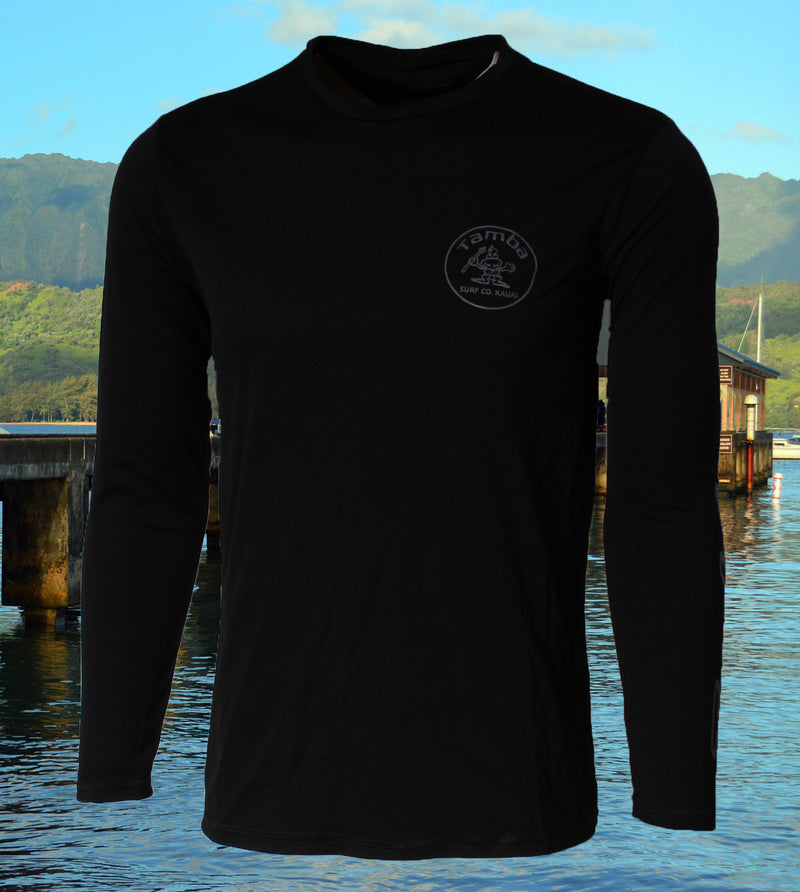 Stamp UV Long Sleeve Shirt - Black