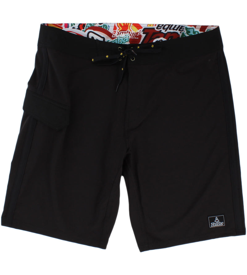 Iconic Board Shorts - Black 21" Outseam