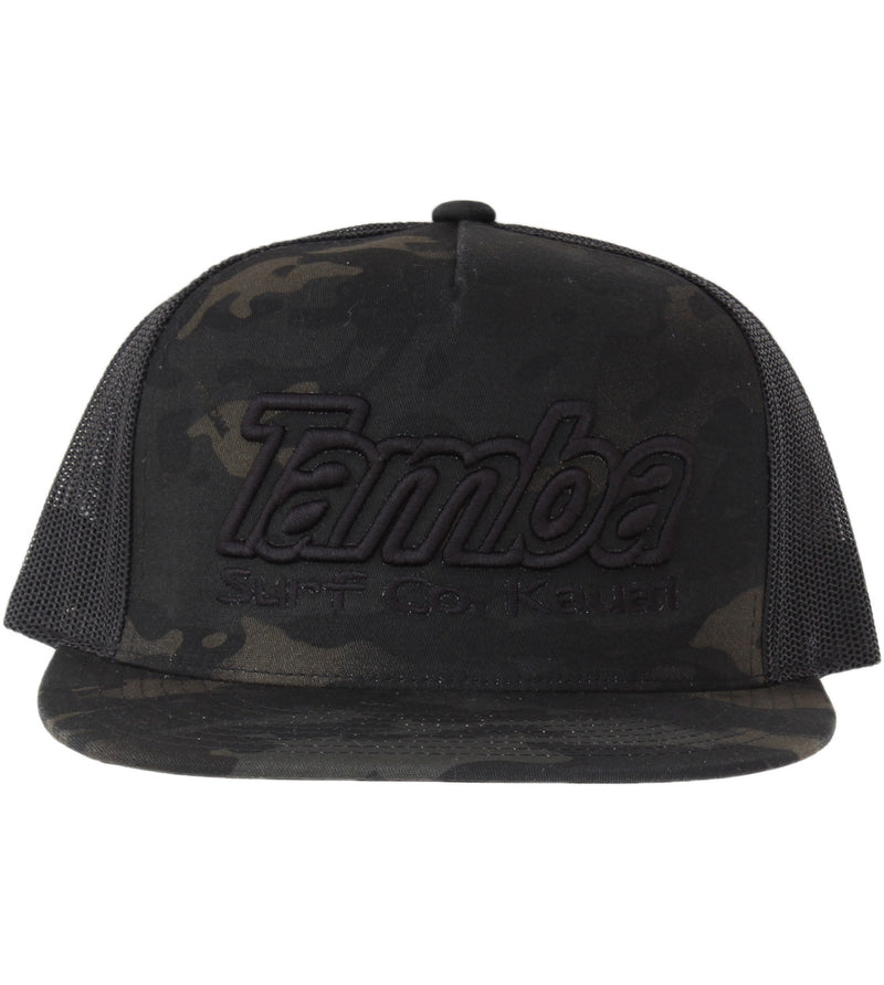 Multicam Surf Co Kaua'i 3D Mesh Snapback Hat - Black
