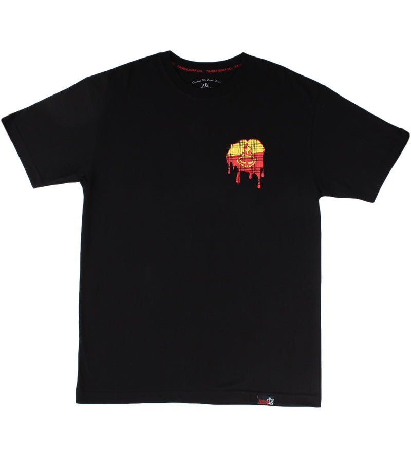 Tamba Drip Short Sleeve Shirt - Black
