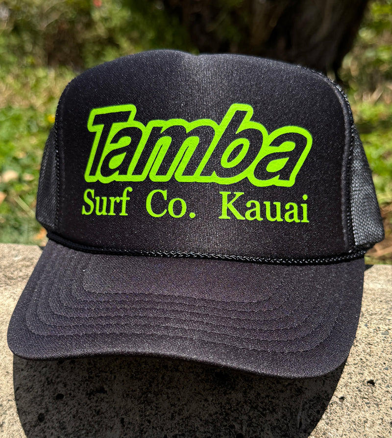 Surf Co Trucker Hat - Black/Green
