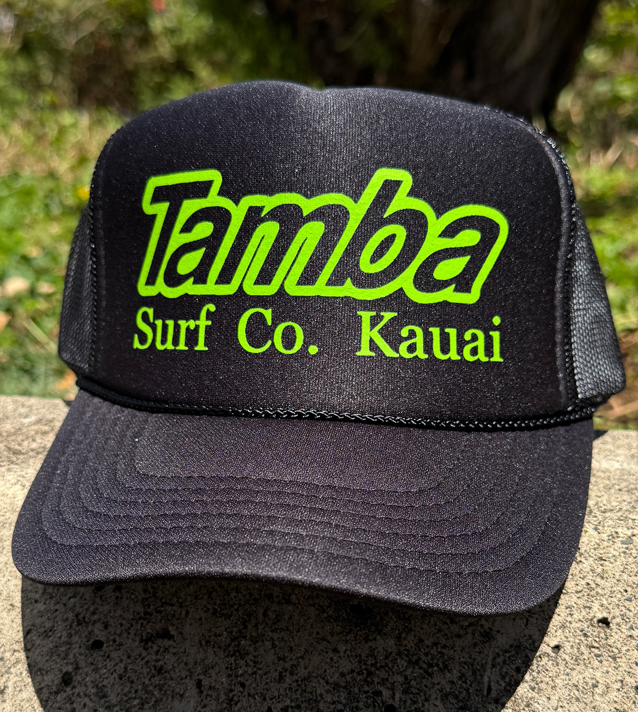 Surf Co Trucker Hat - Black/Green