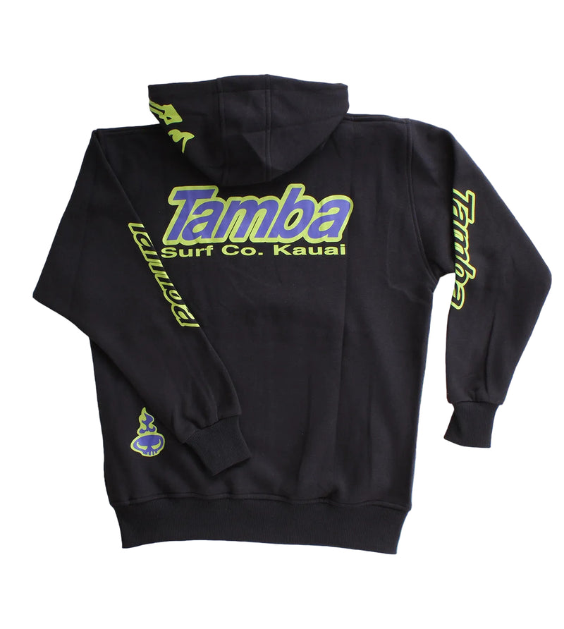 Surf Co Kaua'i Pullover Hoodie - Black/Green/Blue