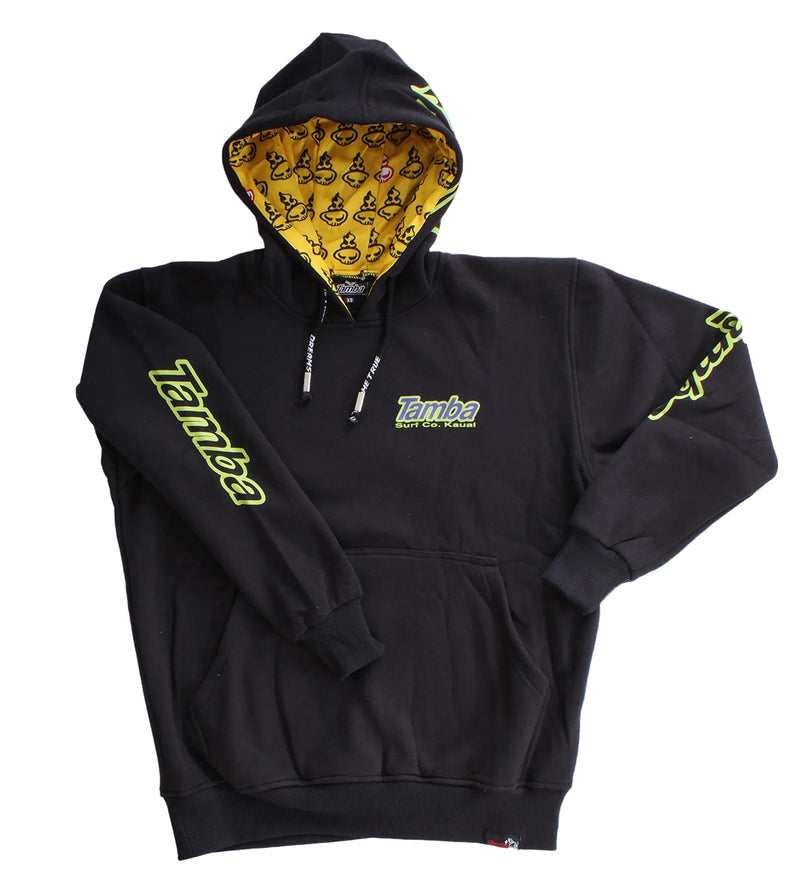 Surf Co Kaua'i Pullover Hoodie - Black/Green/Blue