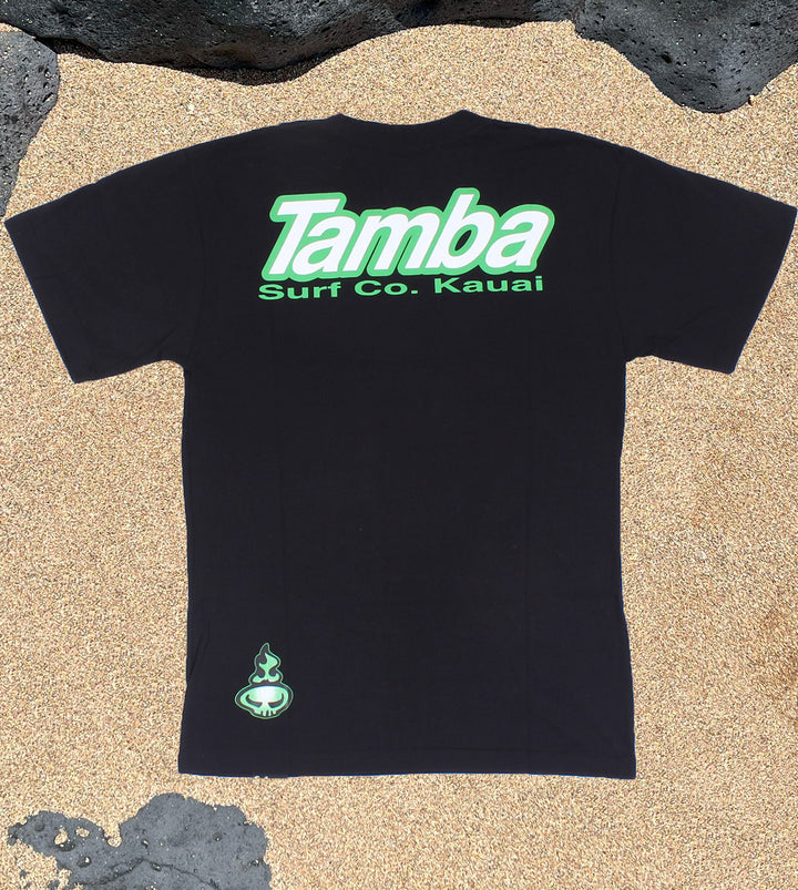 Surf Co Kauai Short Sleeve Shirt - Black/Green/White