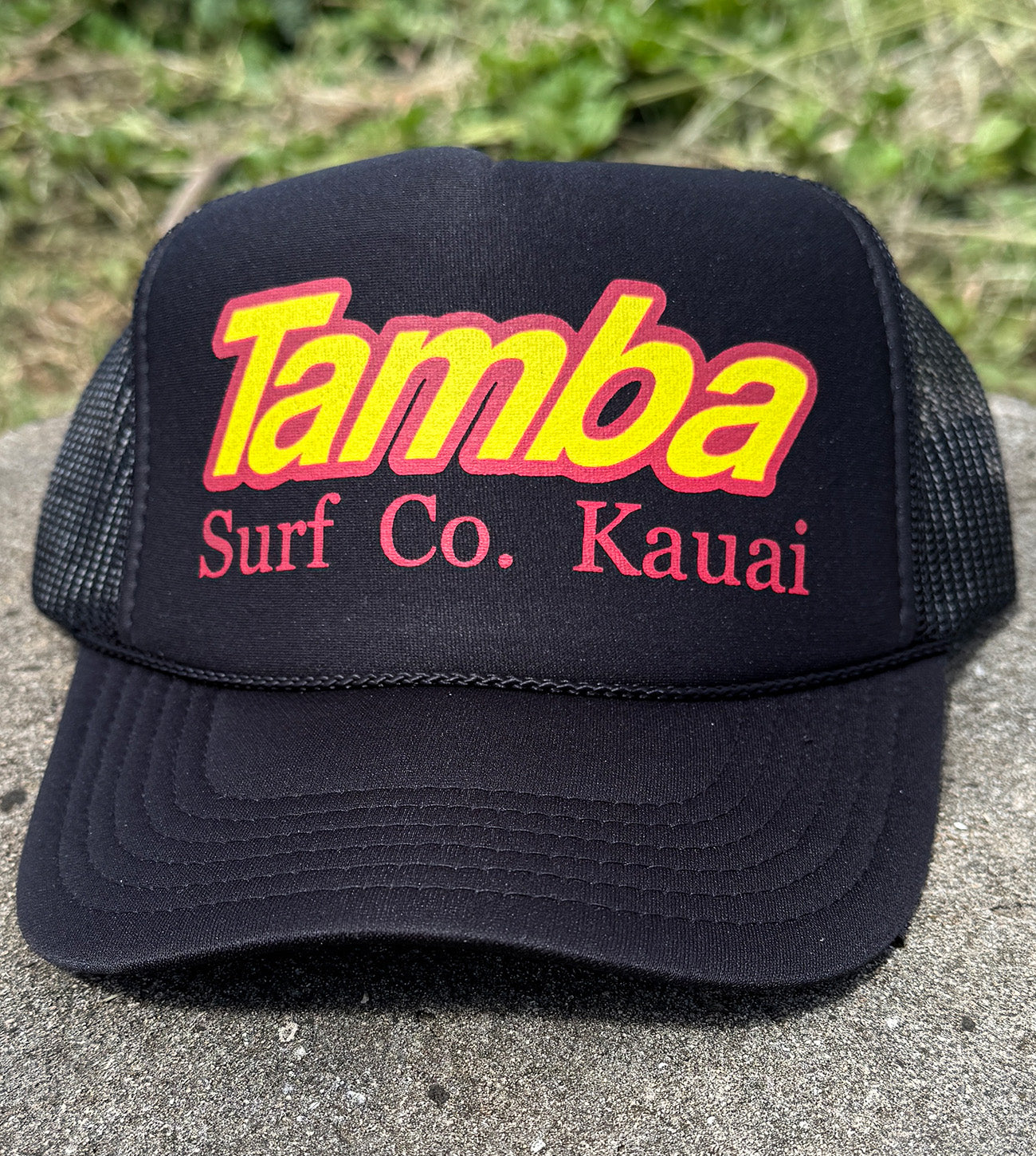 Surf Co Trucker Hat - Black/Red/Yellow