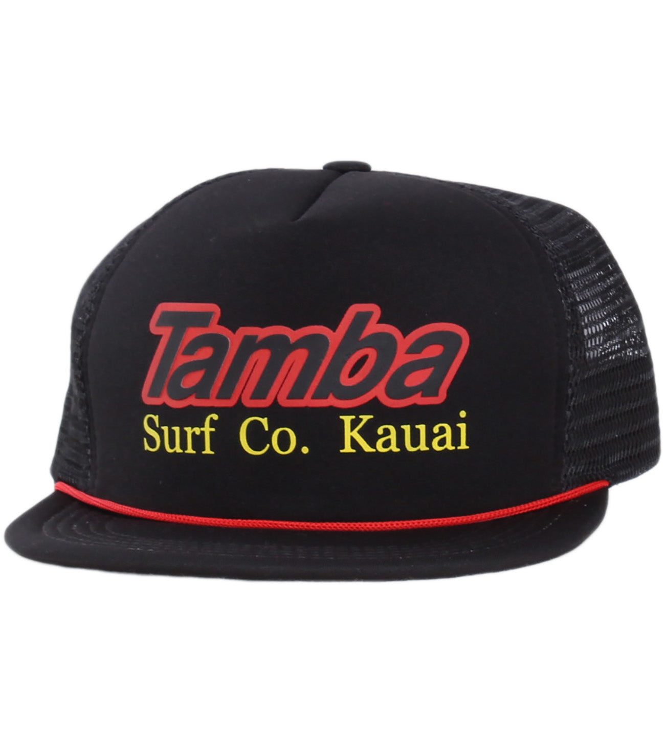 Surf Co Trucker Hat - Black/Red/Yellow
