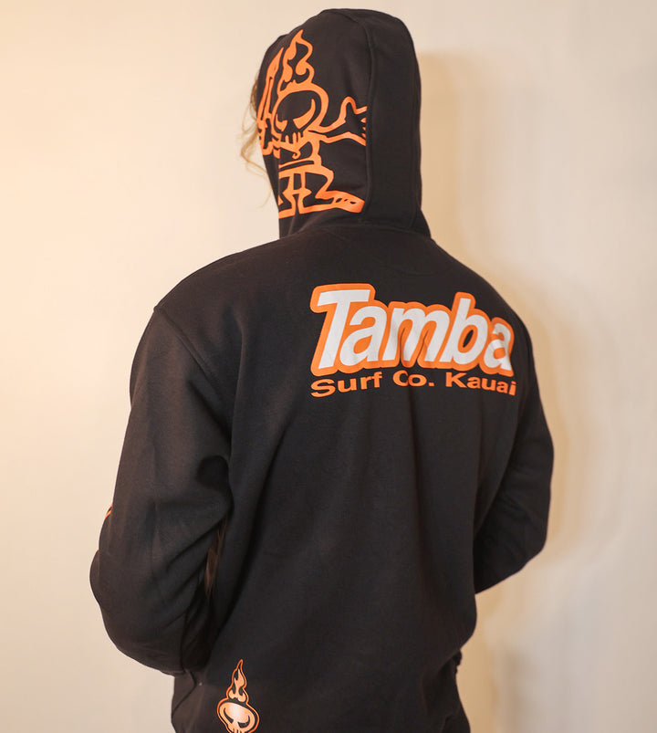 Surf Co Kauai Pullover Hoodie - Black/Rust/White