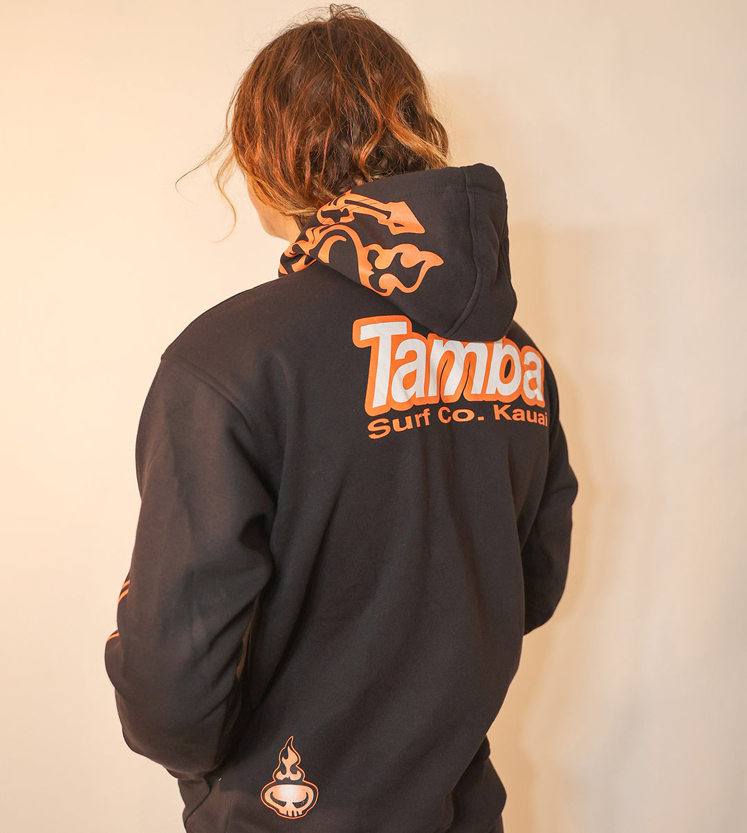 Surf Co Kauai Pullover Hoodie - Black/Rust/White