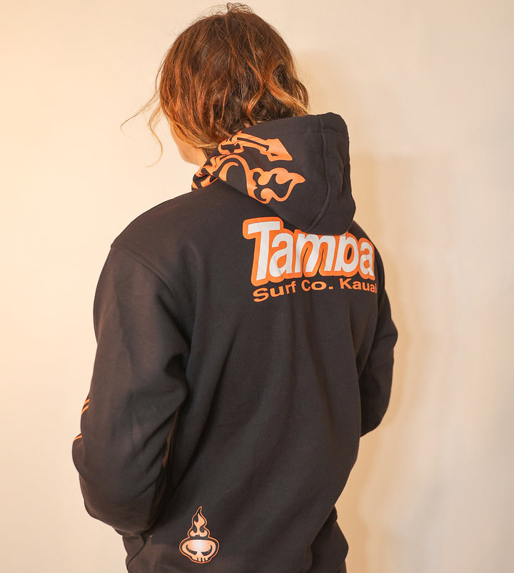 Surf Co Kauai Pullover Hoodie - Black/Rust/White