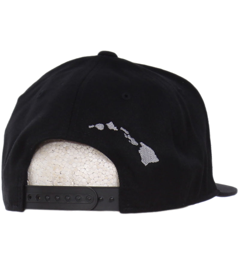 Stuzzy 3D Snapback Hat - Black/Silver
