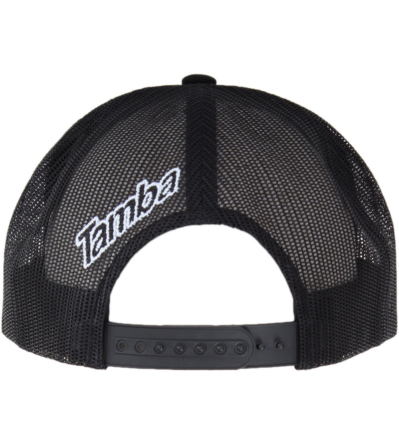 Hawaii Premium Mesh Snapback Hat - Black/White