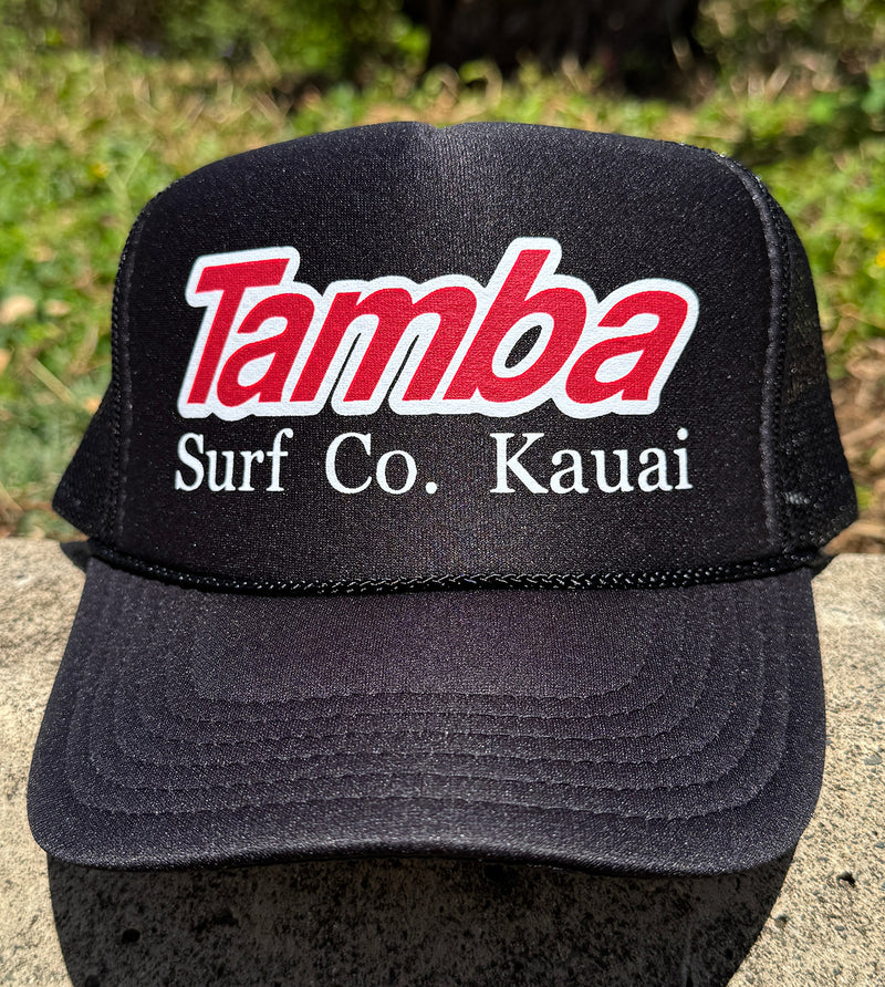 Surf Co Trucker Hat - Black/White/Red