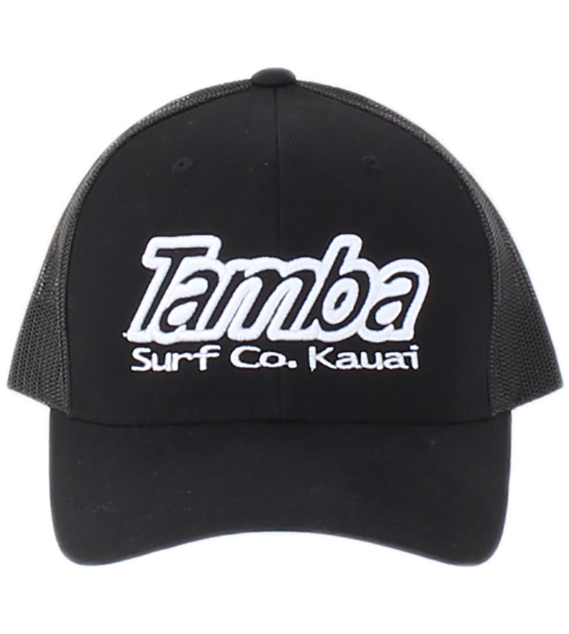 Classic Surf Co 3D Mesh Snapback Hat - Black/White
