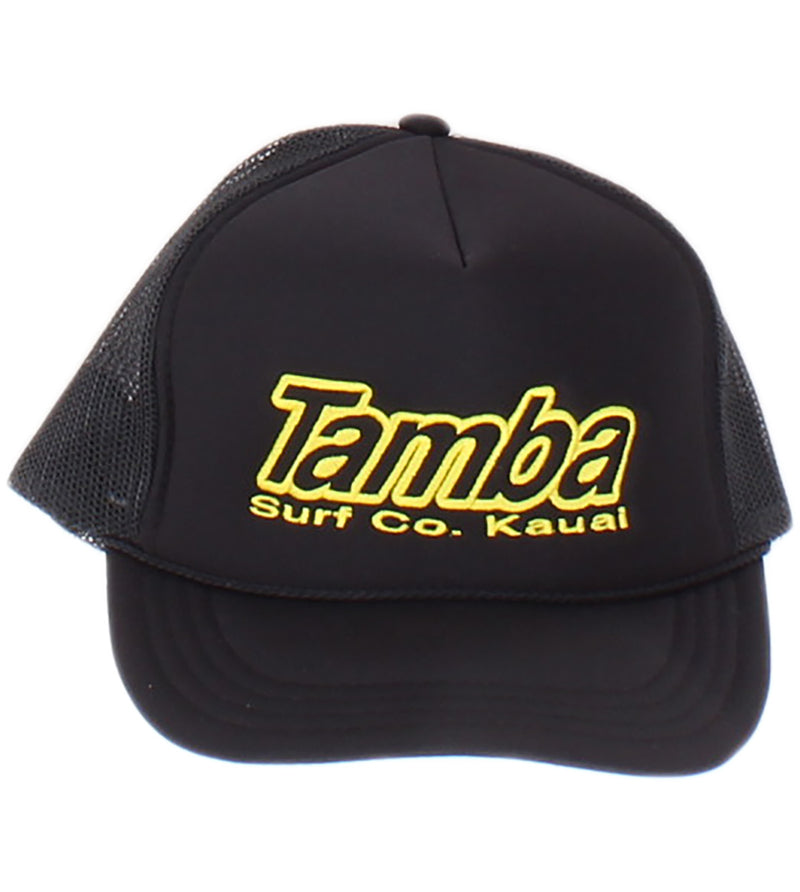 Surf Co Trucker Embroidered YOUTH Hat - Black/Yellow