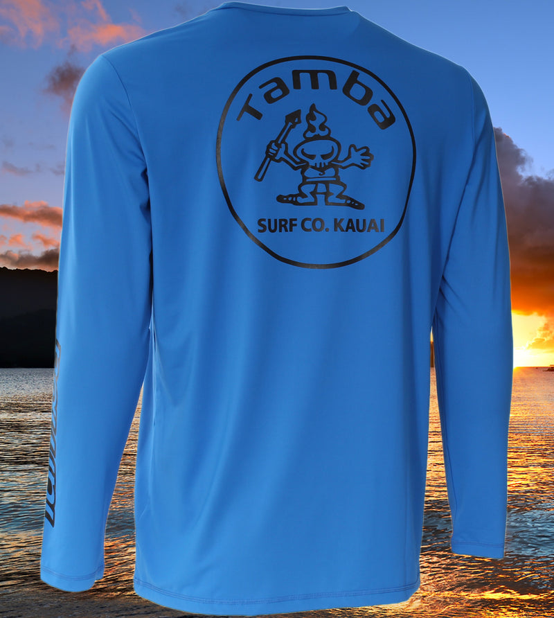 Stamp UV Long Sleeve Shirt - Blue