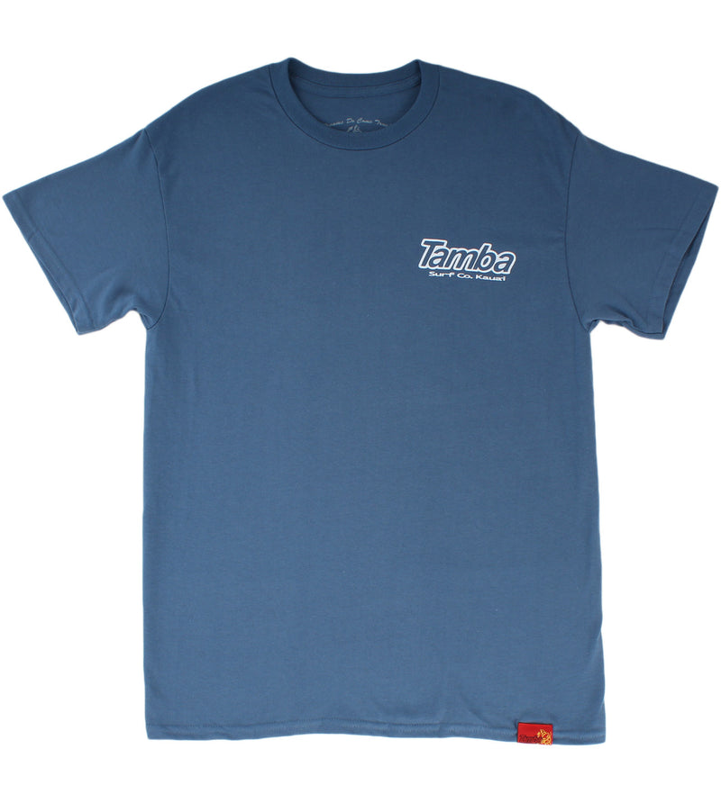Welcome To Kaua'i Short Sleeve Shirt - Indigo Blue