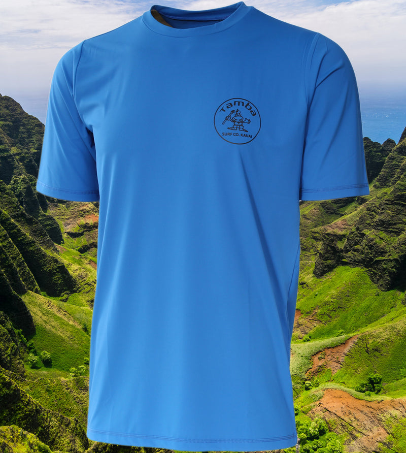 Stamp UV Short Sleeve Shirt - Blue