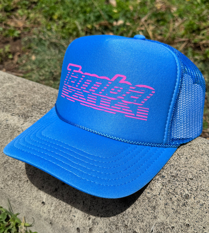 Tamba Rising Trucker Hat - Blue/Pink