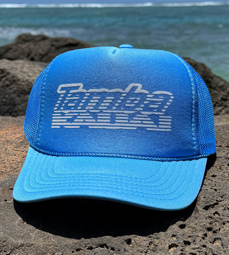Tamba Rising Trucker Hat - Blue/White