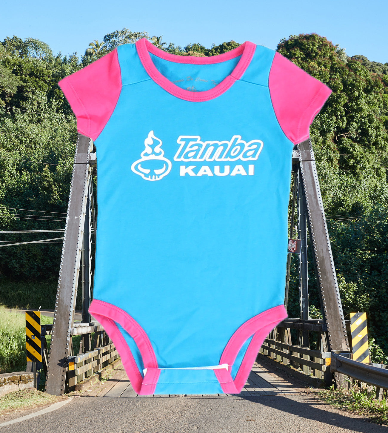 Pupuka Onesie - Blue Pink