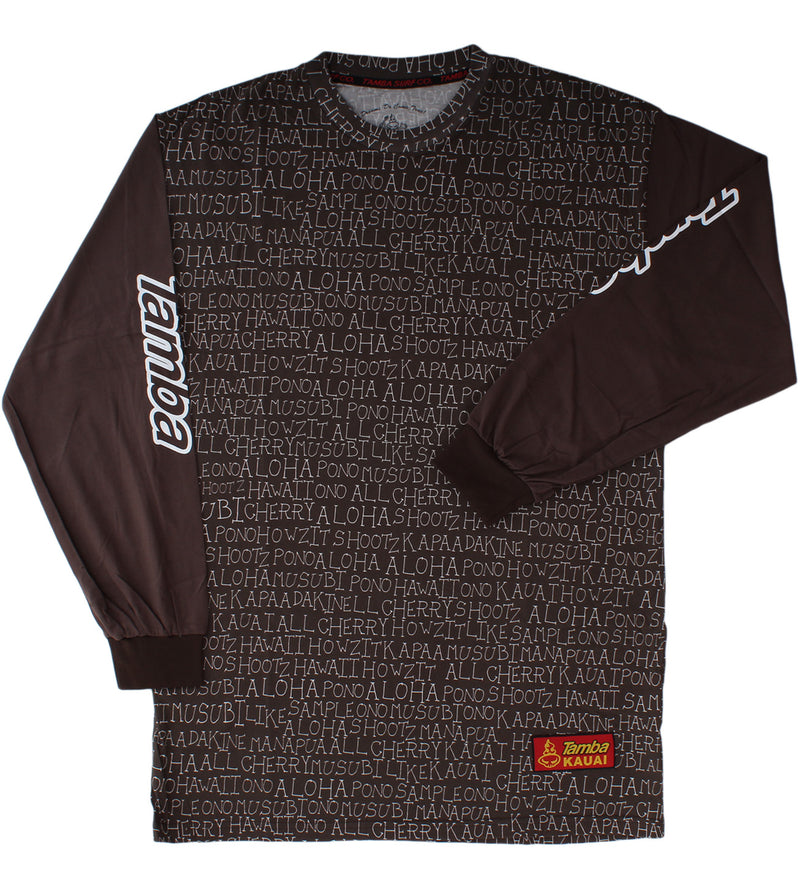 Talk Story Long Sleeve Shirt - Brown