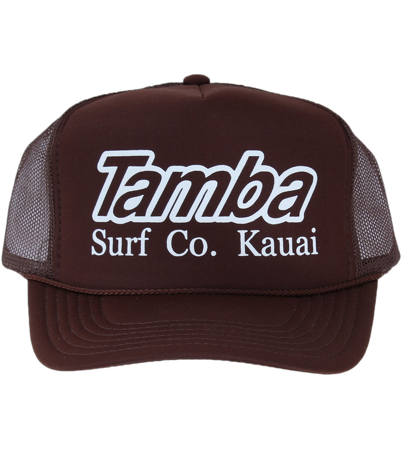 Surf Co Trucker Hat - Brown/White