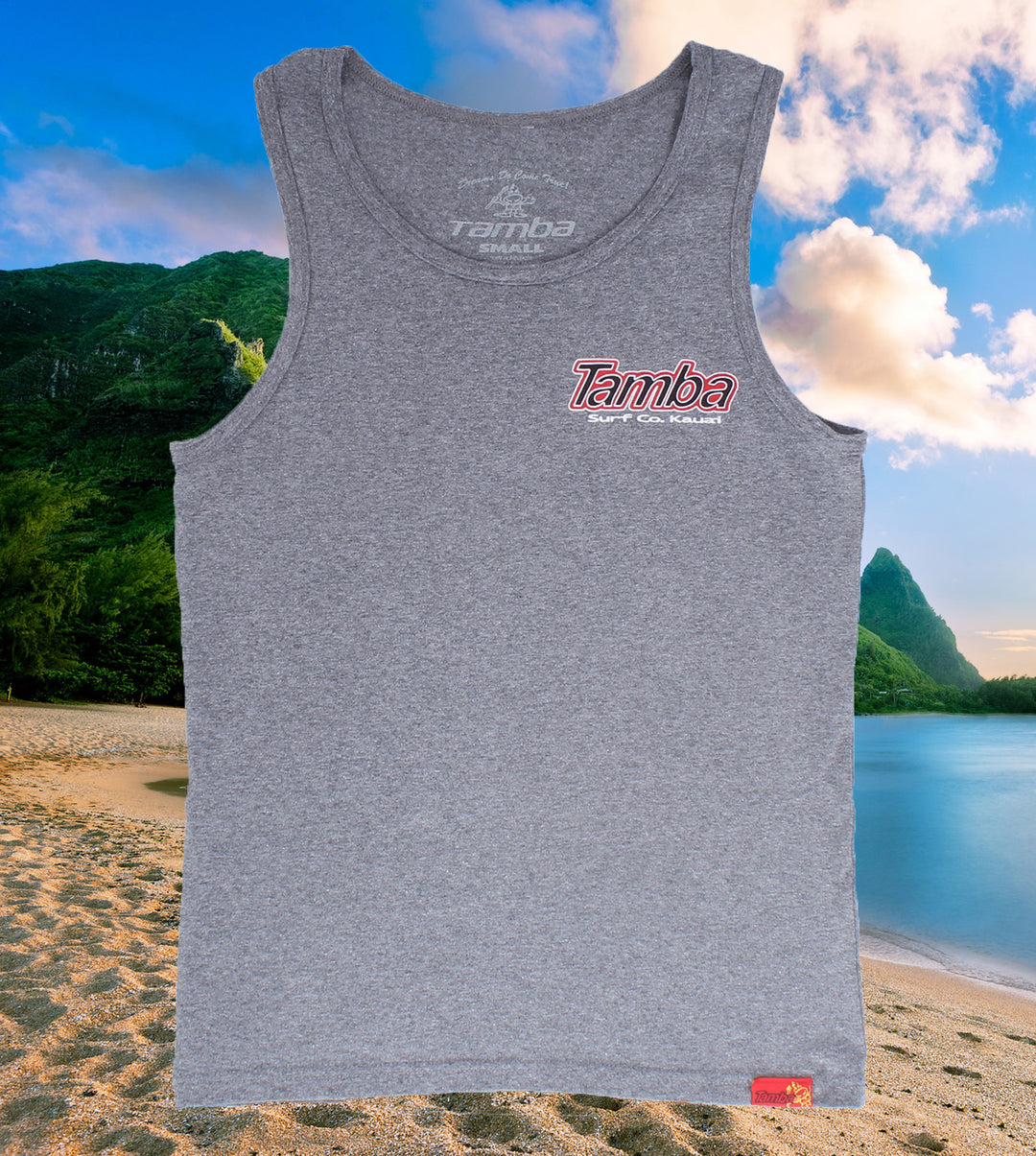 Good Vibes Tank Top Shirt - Graphite Heather